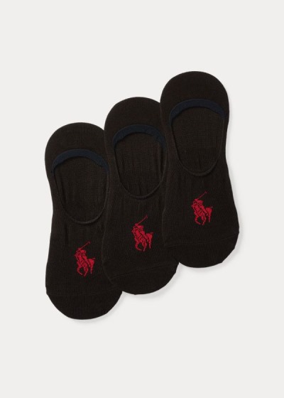 Pánské Ponožky Polo Ralph Lauren No-Show Liner 3-Pack - 15643-FVSD